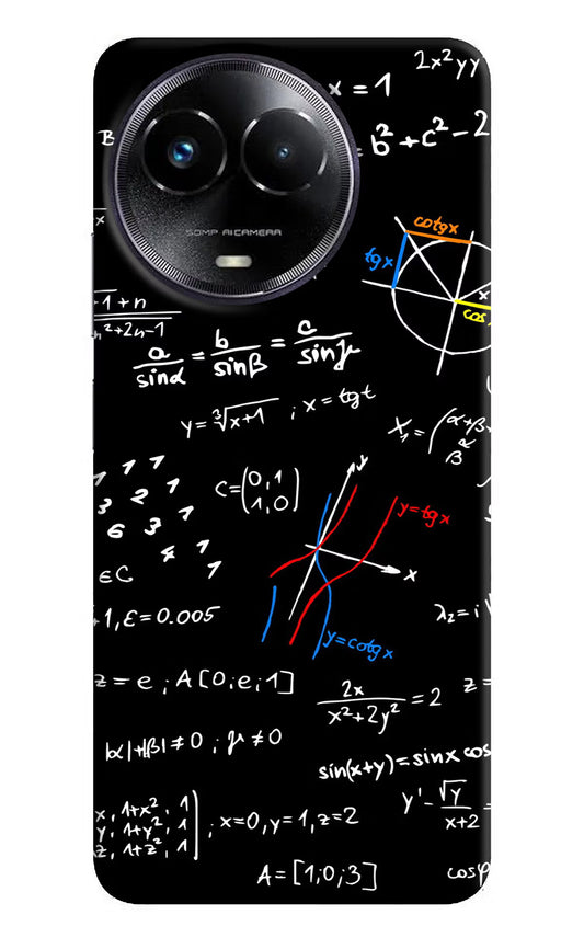 Mathematics Formula Realme Narzo 60x Hard Case Back Cover by Casekaro
