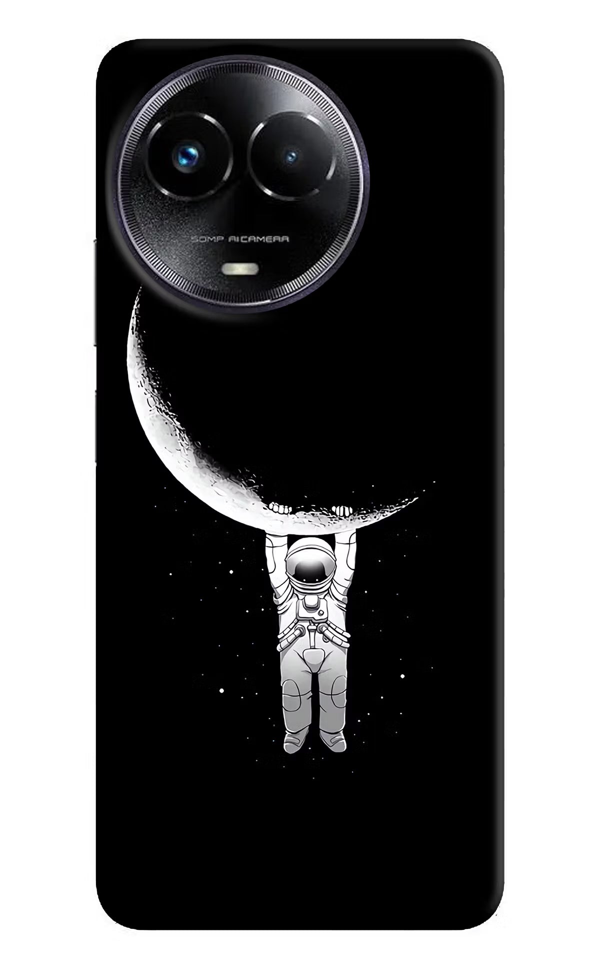 Moon Space Realme Narzo 60x Hard Case Back Cover by Casekaro