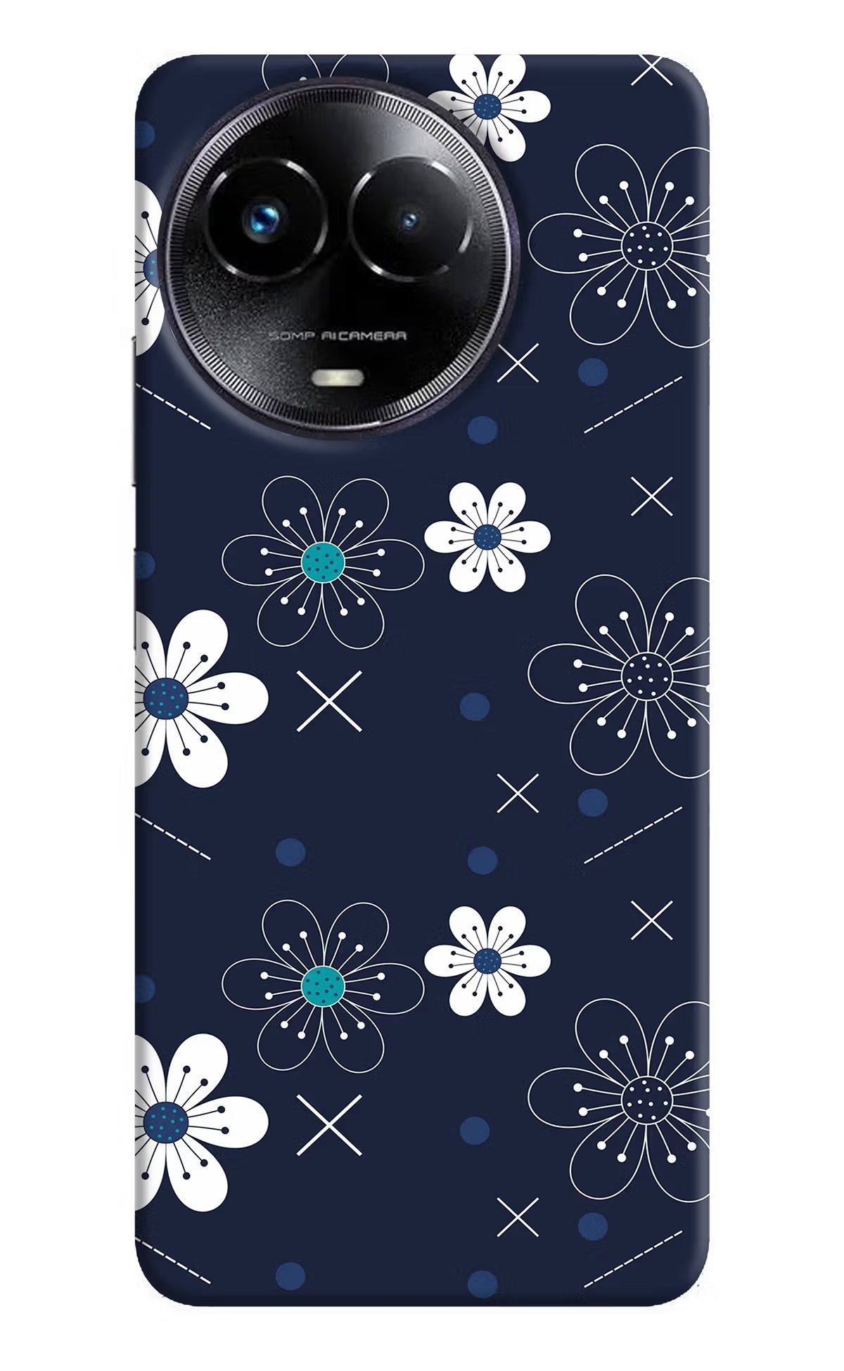 Flowers Realme Narzo 60x Hard Case Back Cover by Casekaro