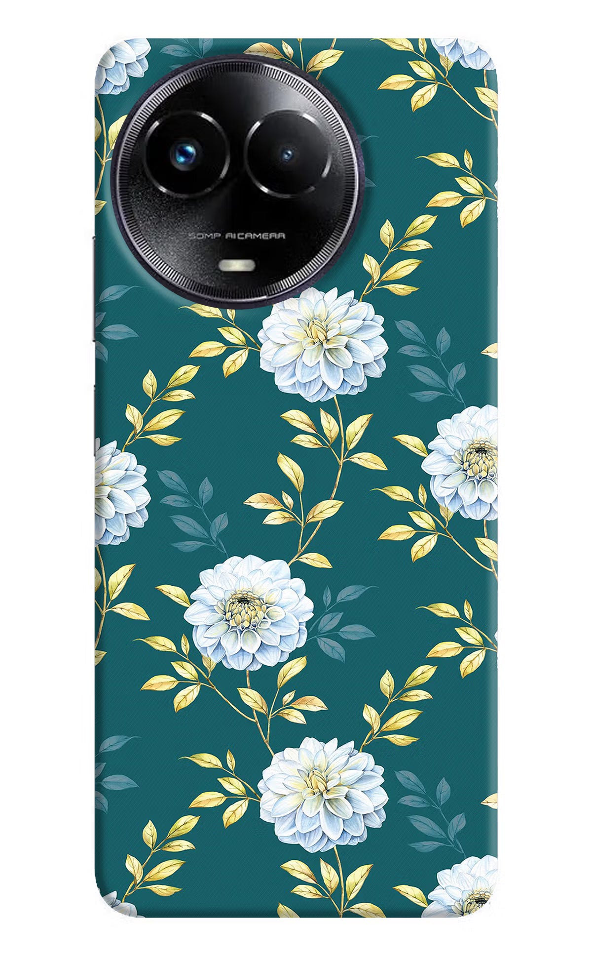 Flowers Realme Narzo 60x Hard Case Back Cover by Casekaro