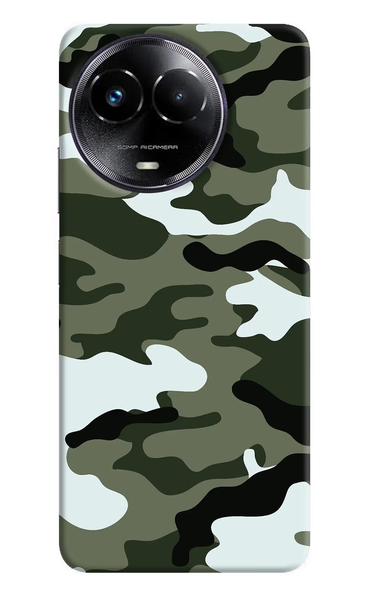 Camouflage Realme Narzo 60x Hard Case Back Cover by Casekaro