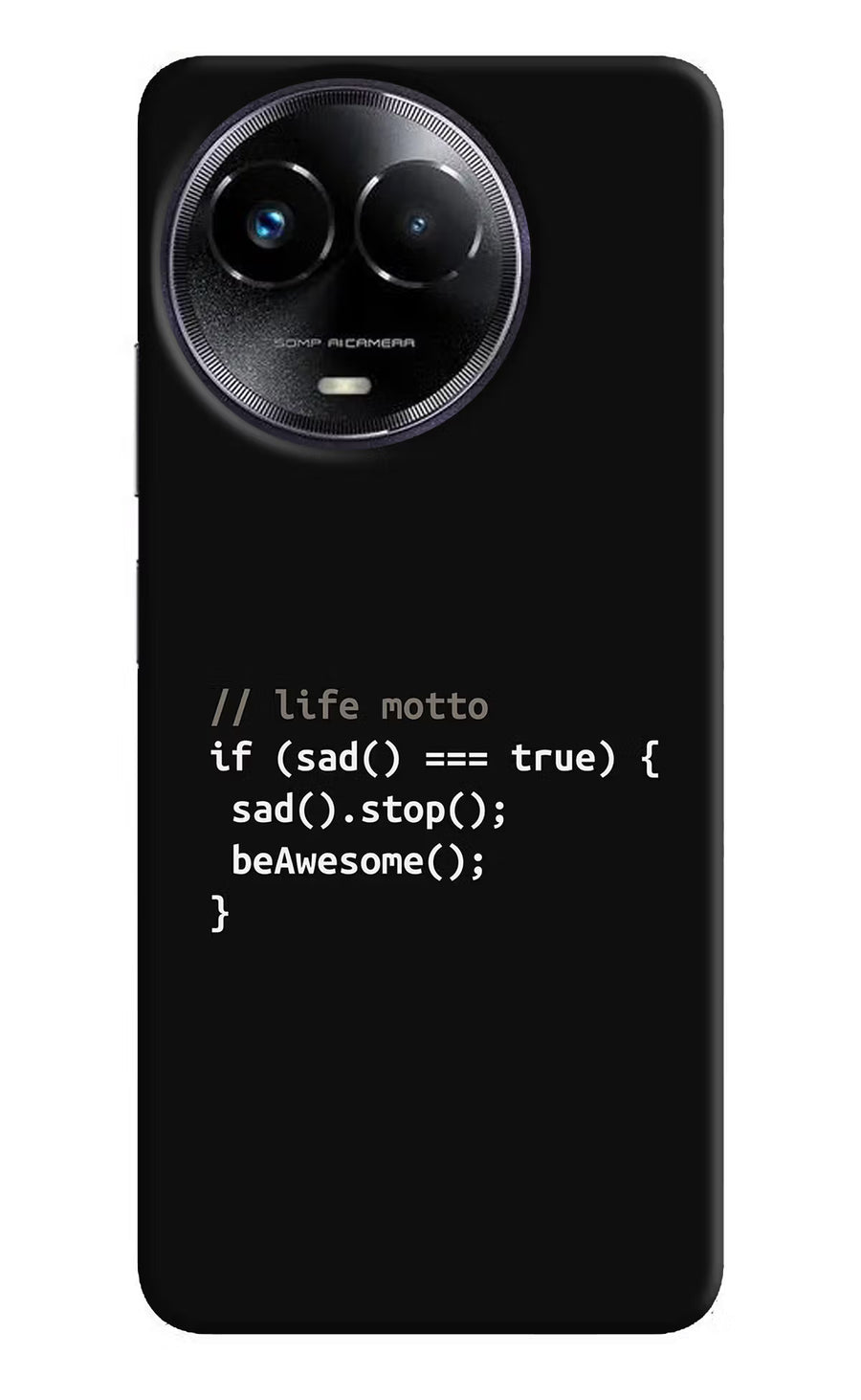 Life Motto Code Realme Narzo 60x Back Cover, Hard case