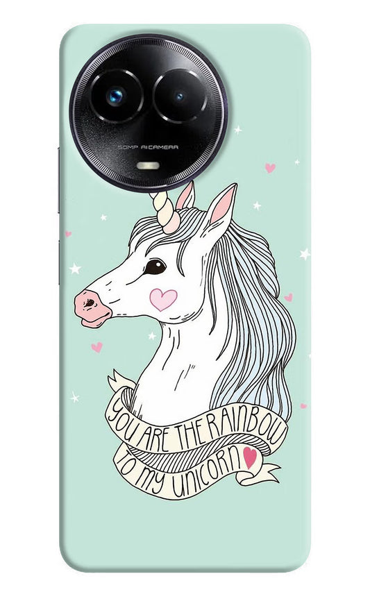 Unicorn Wallpaper Realme Narzo 60x Hard Case Back Cover by Casekaro