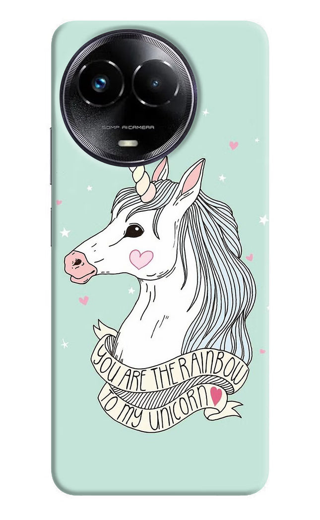 Unicorn Wallpaper Realme Narzo 60x Hard Case Back Cover by Casekaro