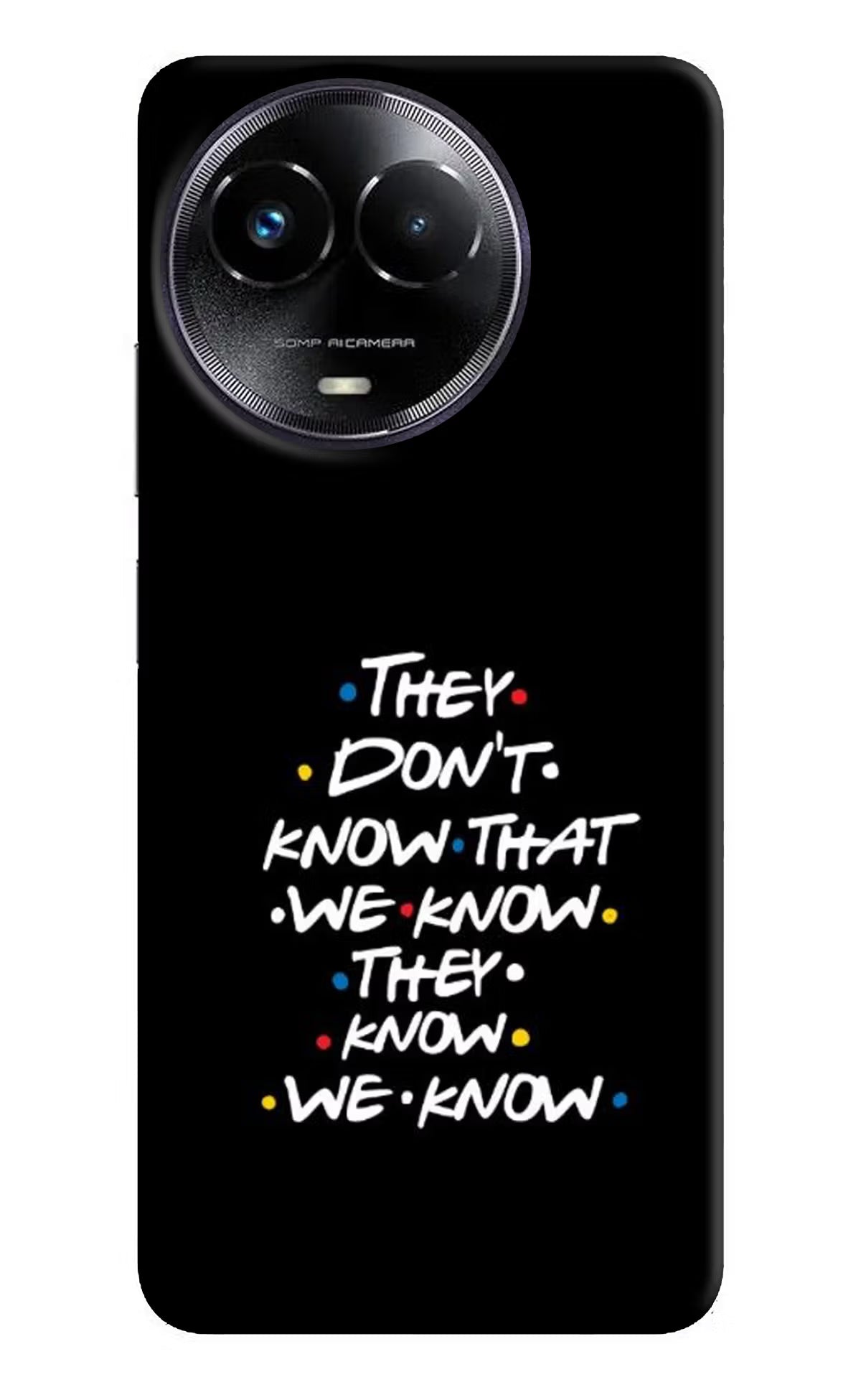 FRIENDS Dialogue Realme Narzo 60x Hard Case Back Cover by Casekaro