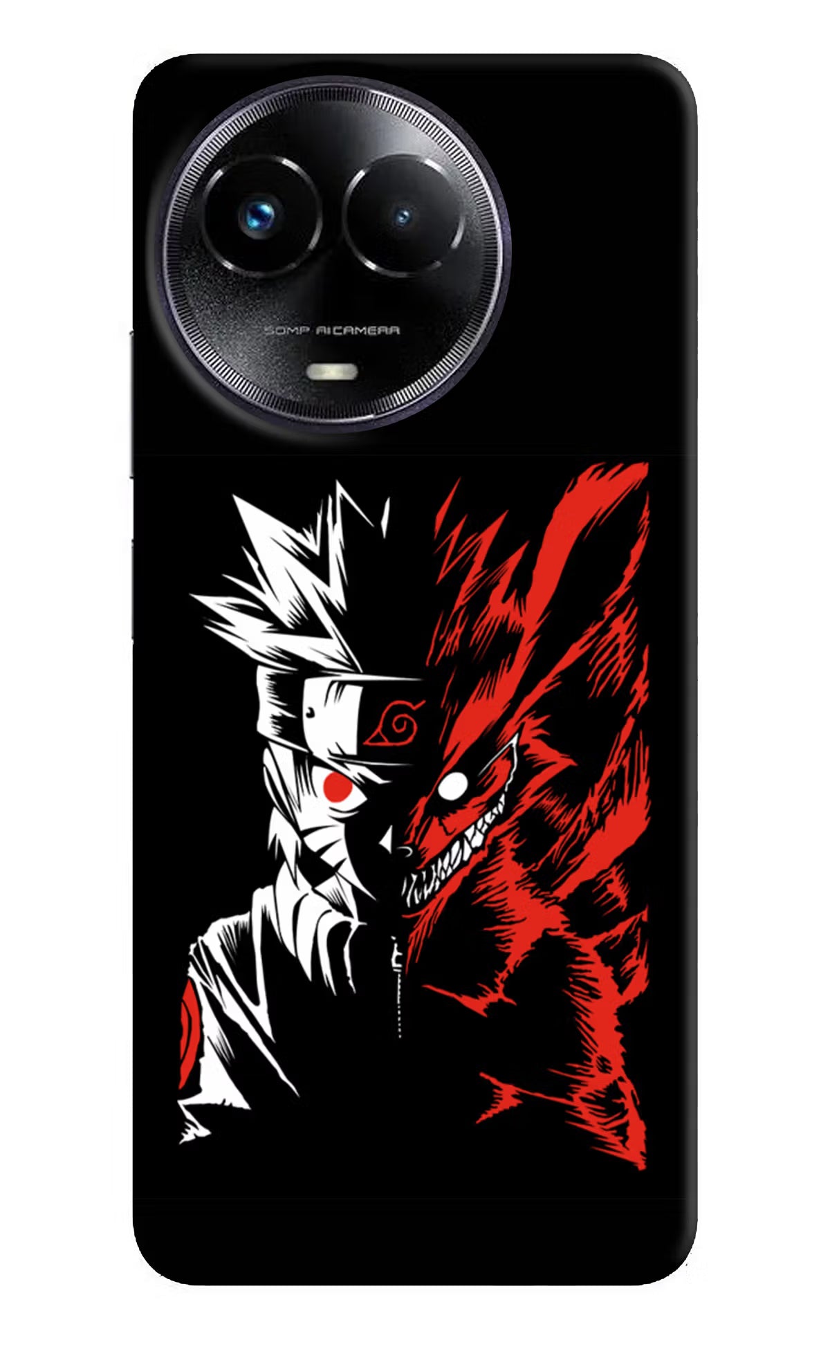 Naruto Two Face Realme Narzo 60x Hard Case Back Cover by Casekaro