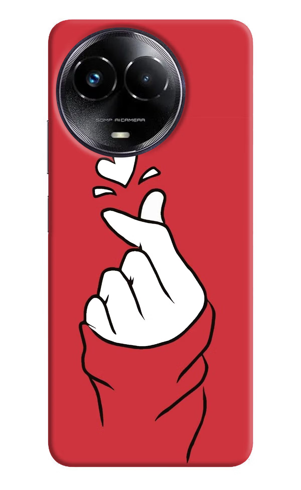 Korean Love Sign Realme Narzo 60x Hard Case Back Cover by Casekaro