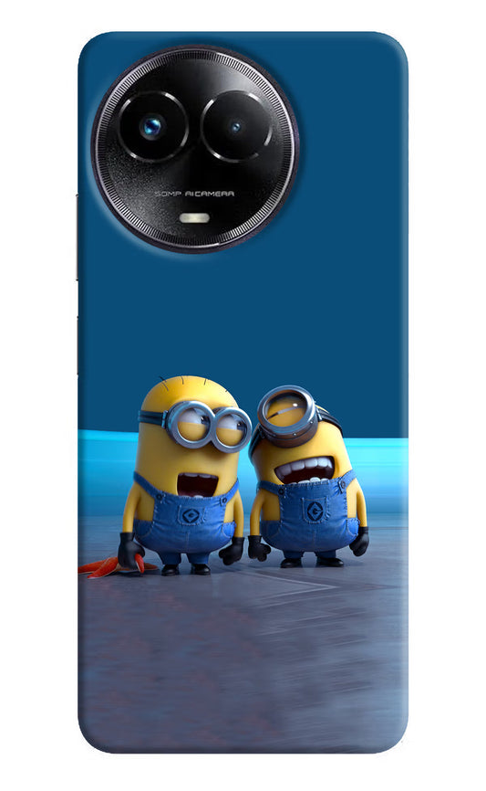 Minion Laughing Realme Narzo 60x Hard Case Back Cover by Casekaro