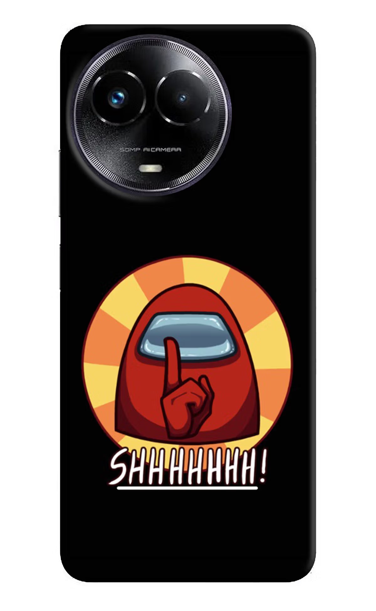 Among Us Shhh! Realme Narzo 60x Hard Case Back Cover by Casekaro