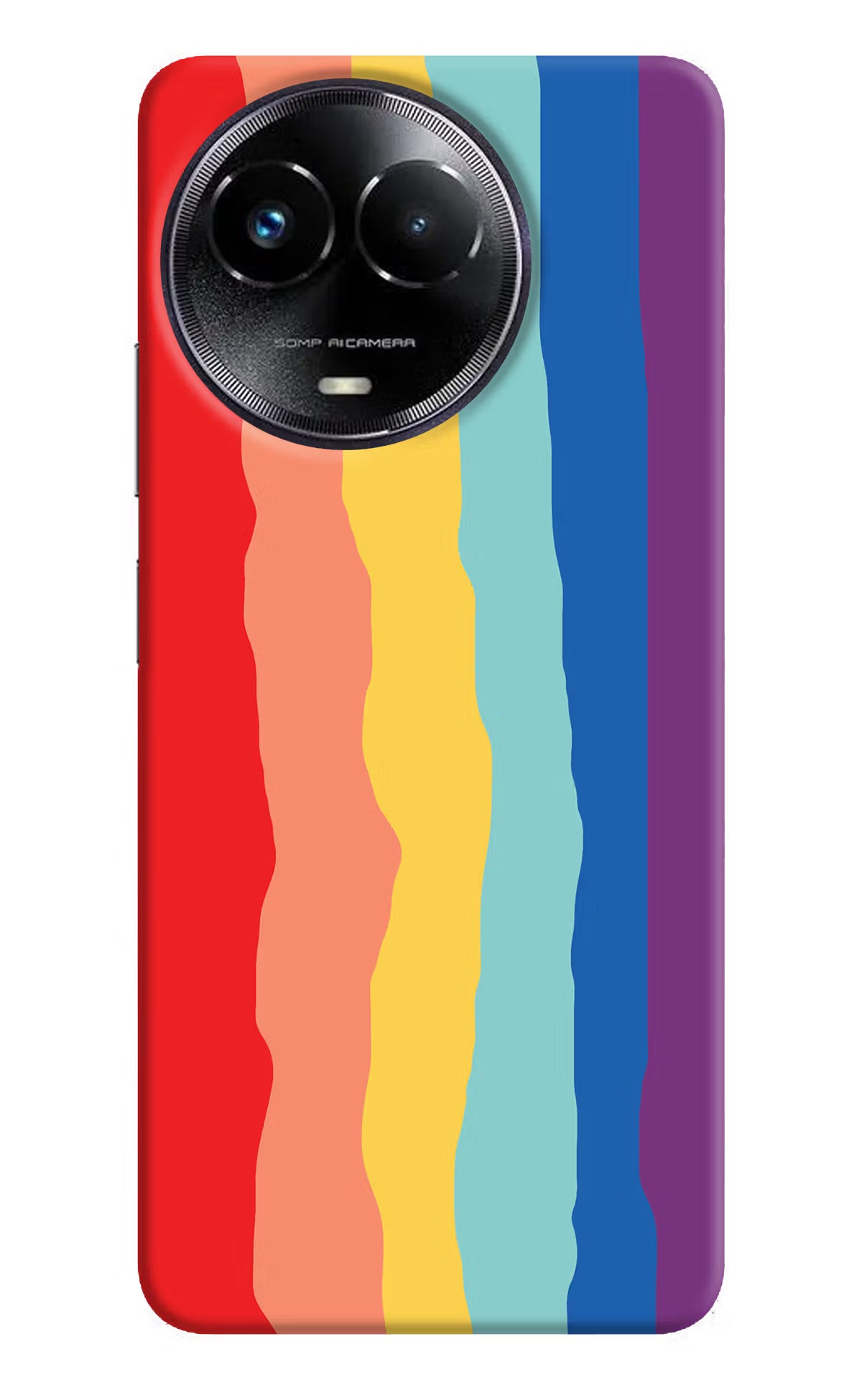Rainbow Realme Narzo 60x Hard Case Back Cover by Casekaro