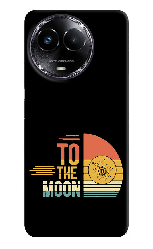 To the Moon Realme Narzo 60x Hard Case Back Cover by Casekaro