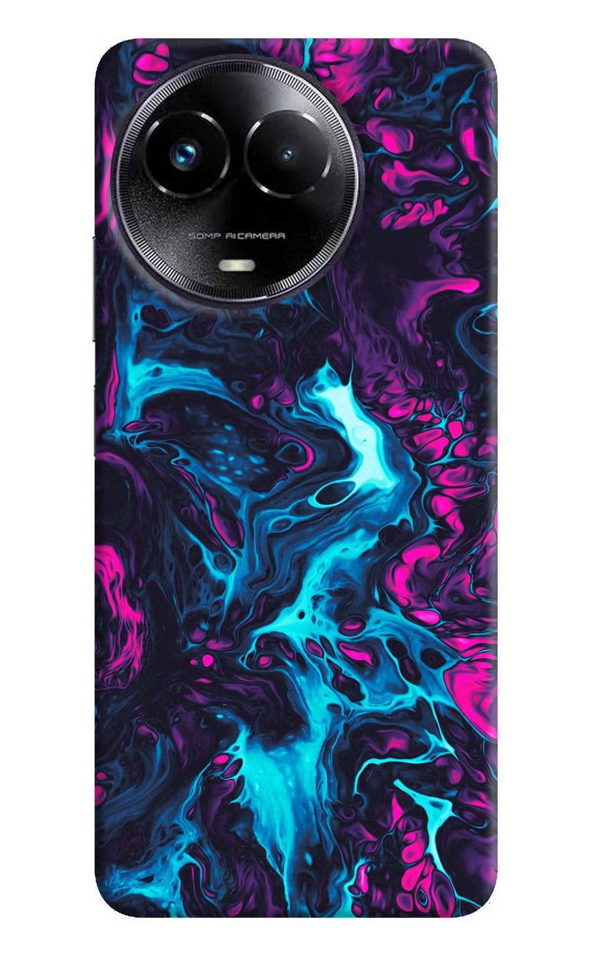 Abstract Realme Narzo 60x Hard Case Back Cover by Casekaro