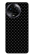 White Dots Realme Narzo 60x Hard Case Back Cover by Casekaro