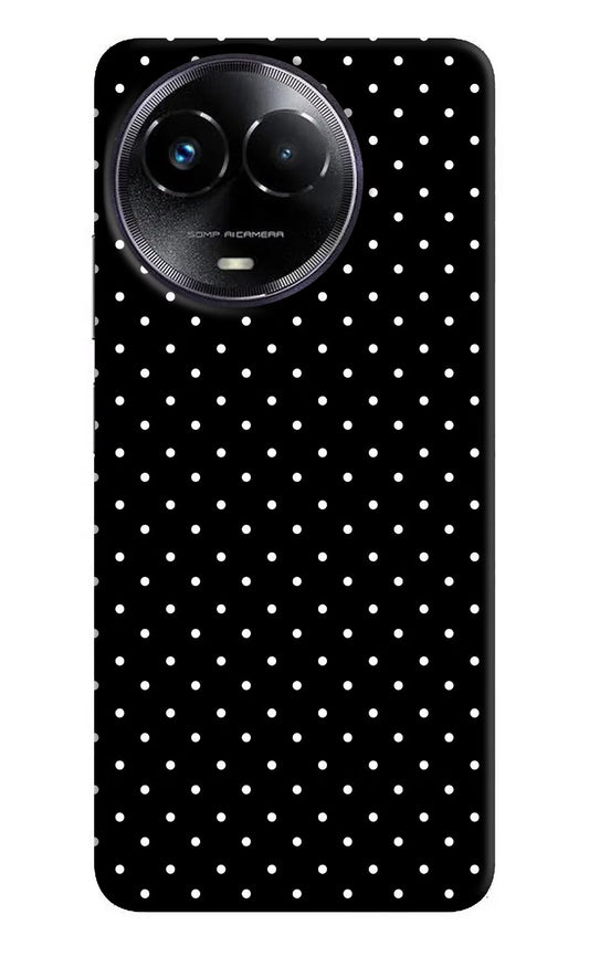 White Dots Realme Narzo 60x Hard Case Back Cover by Casekaro