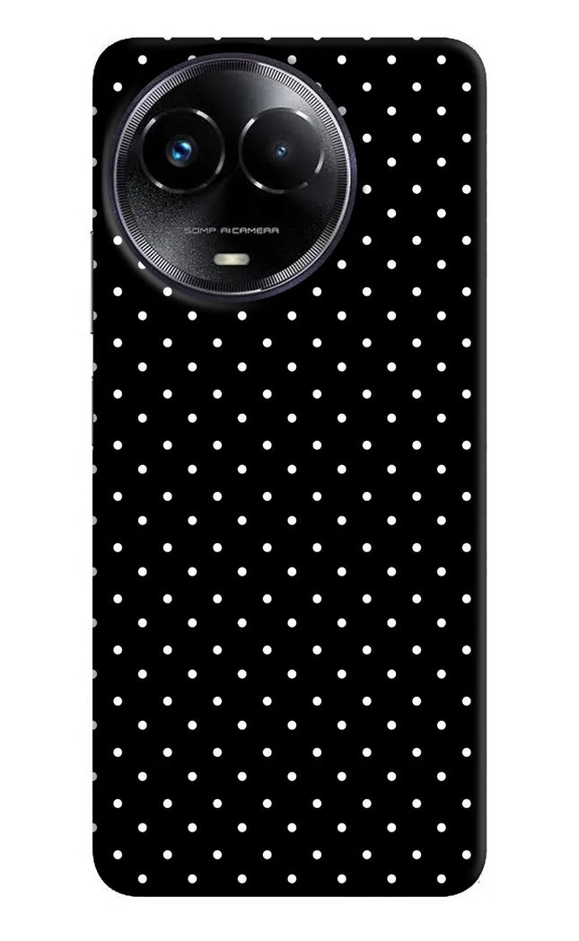 White Dots Realme Narzo 60x Hard Case Back Cover by Casekaro