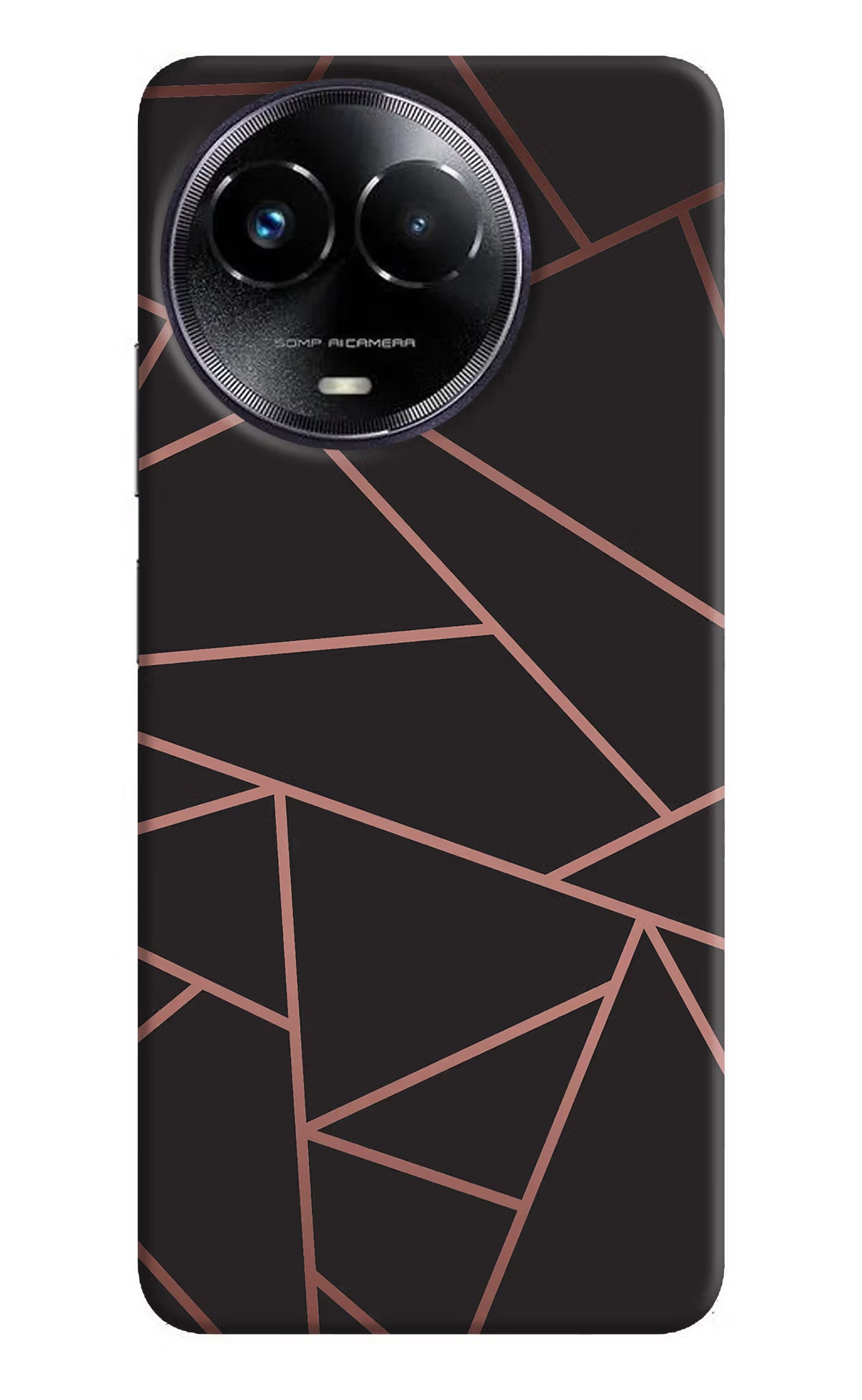 Geometric Pattern Realme Narzo 60x Hard Case Back Cover by Casekaro