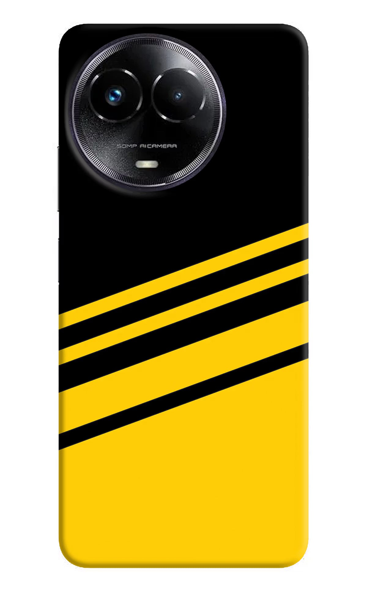 Yellow Shades Realme Narzo 60x Hard Case Back Cover by Casekaro