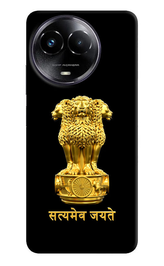 Satyamev Jayate Golden Realme Narzo 60x Hard Case Back Cover by Casekaro