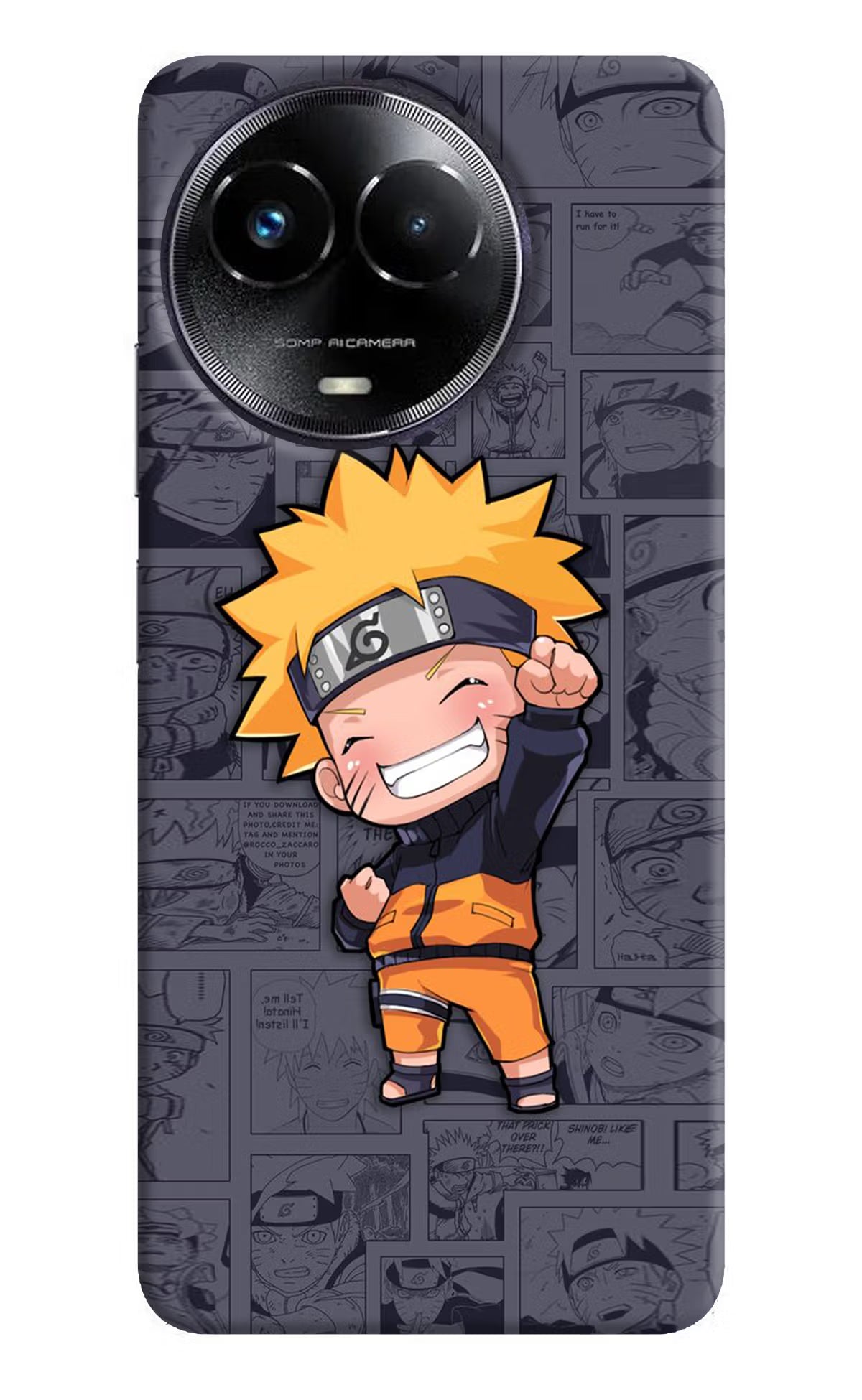 Chota Naruto Realme Narzo 60x Hard Case Back Cover by Casekaro