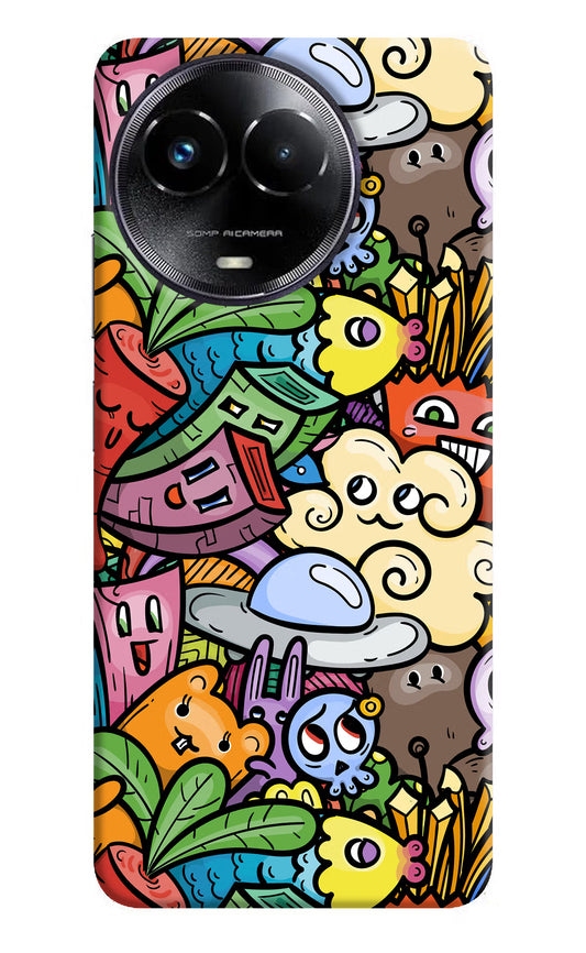 Veggie Doodle Realme Narzo 60x Hard Case Back Cover by Casekaro
