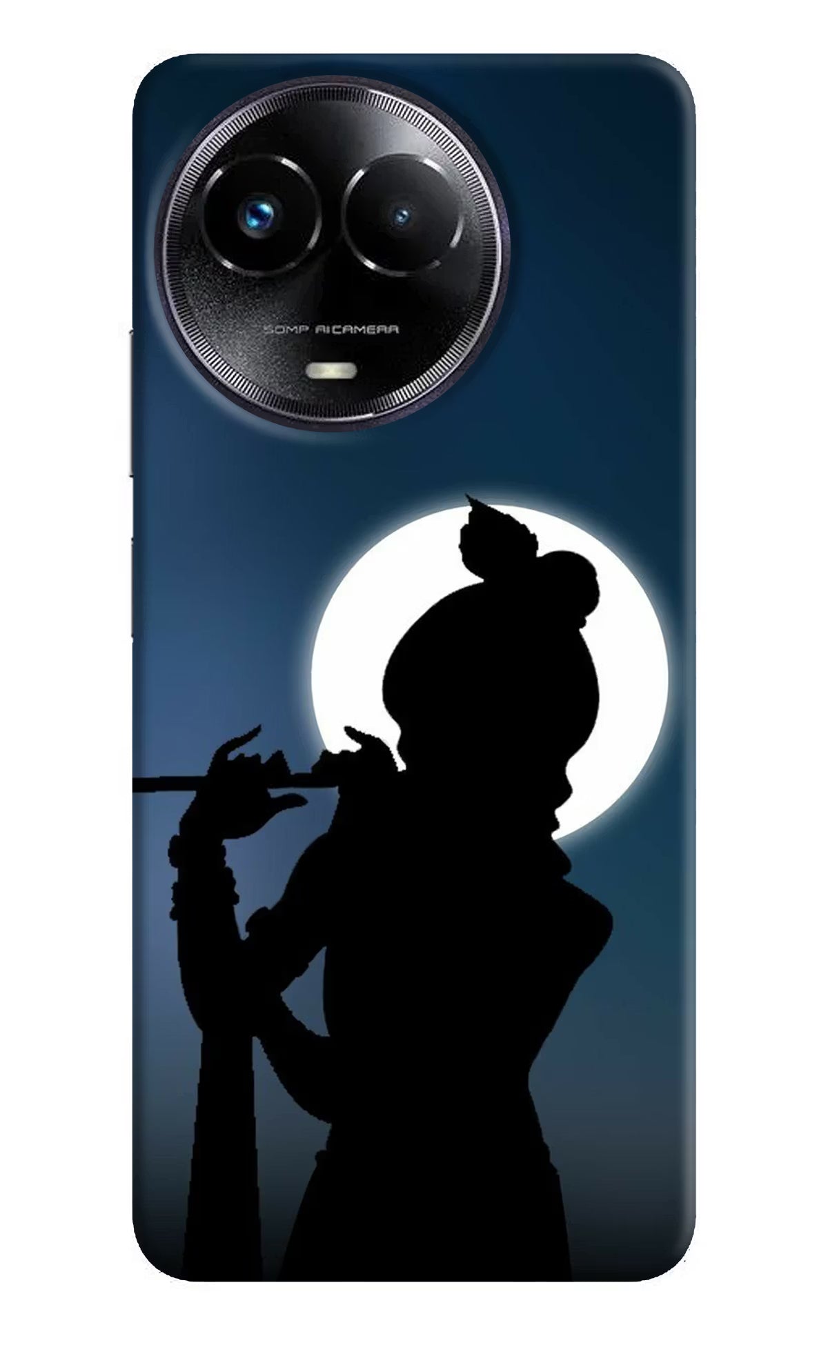 Shri Krishna Silhouette Realme Narzo 60x Hard Case Back Cover by Casekaro