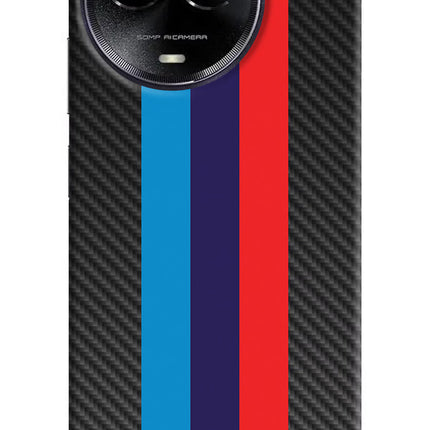 BMW Stripes Pattern Realme Narzo 60x Hard Case Back Cover by Casekaro