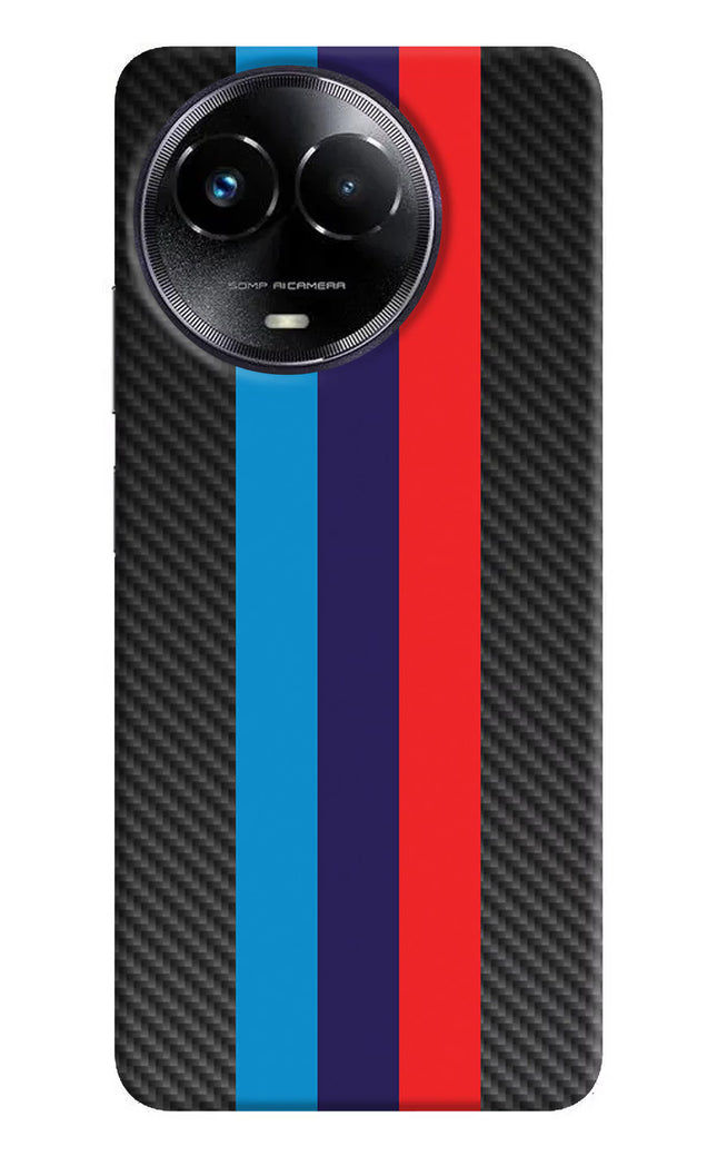 BMW Stripes Pattern Realme Narzo 60x Hard Case Back Cover by Casekaro