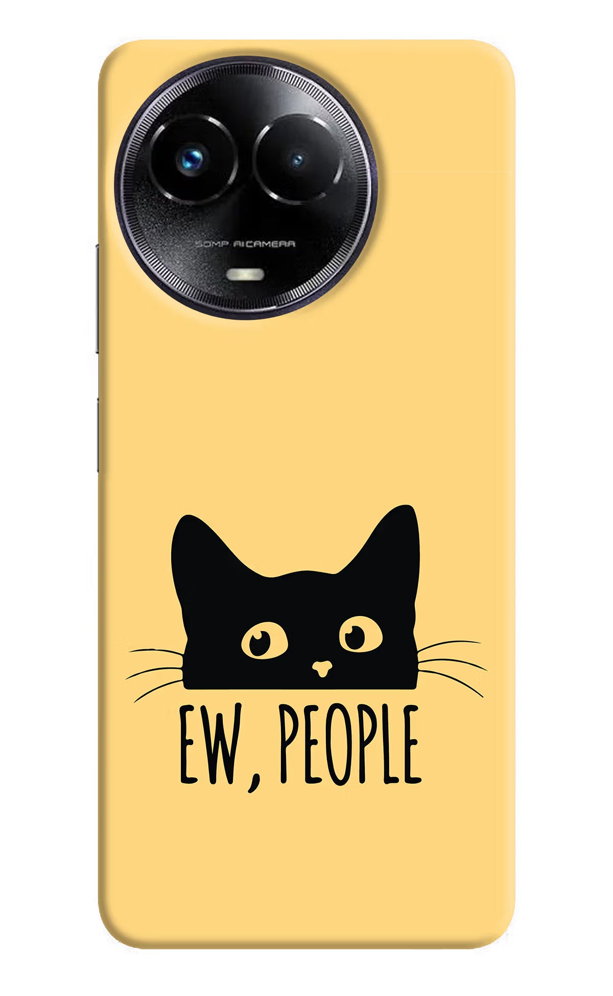 Ew People Catitude Realme Narzo 60x Hard Case Back Cover by Casekaro