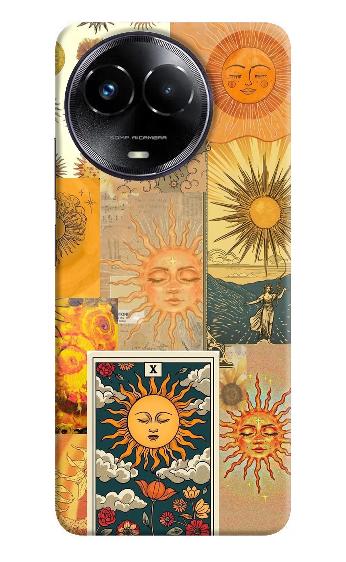 Sun Realme Narzo 60x Hard Case Back Cover by Casekaro