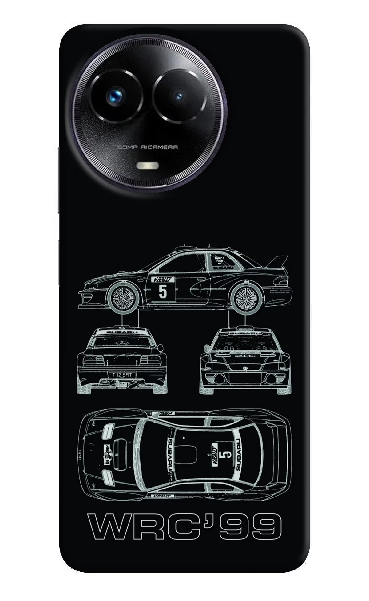WRC'99 Realme Narzo 60x Hard Case Back Cover by Casekaro