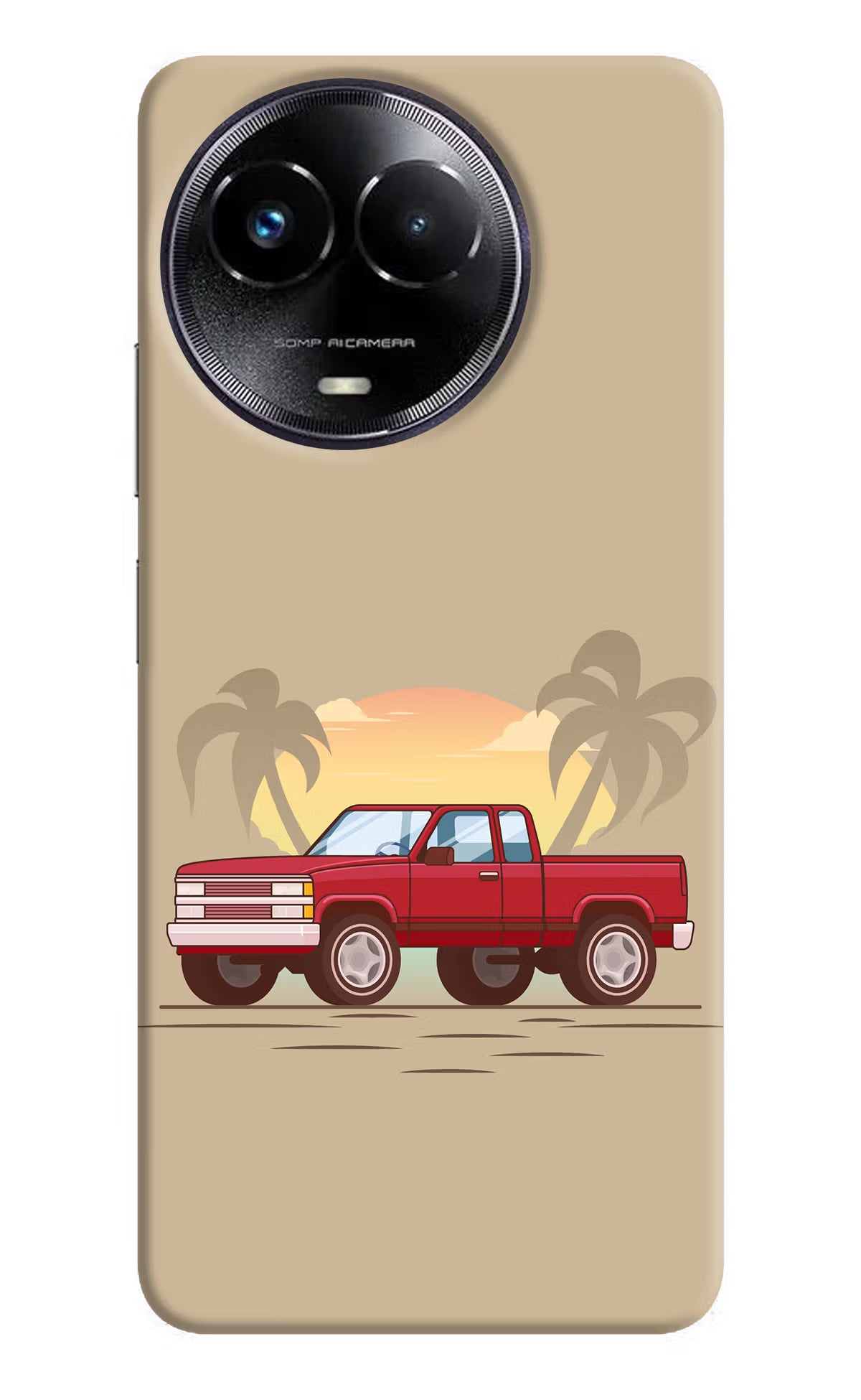 Desert Classic Drive Realme Narzo 60x Hard Case Back Cover by Casekaro