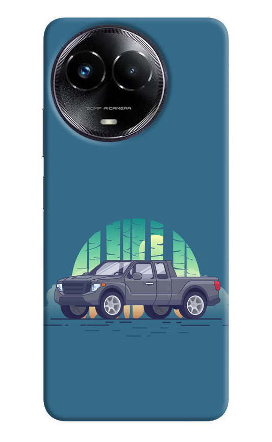 Retro Garage Vibe Realme Narzo 60x Hard Case Back Cover by Casekaro