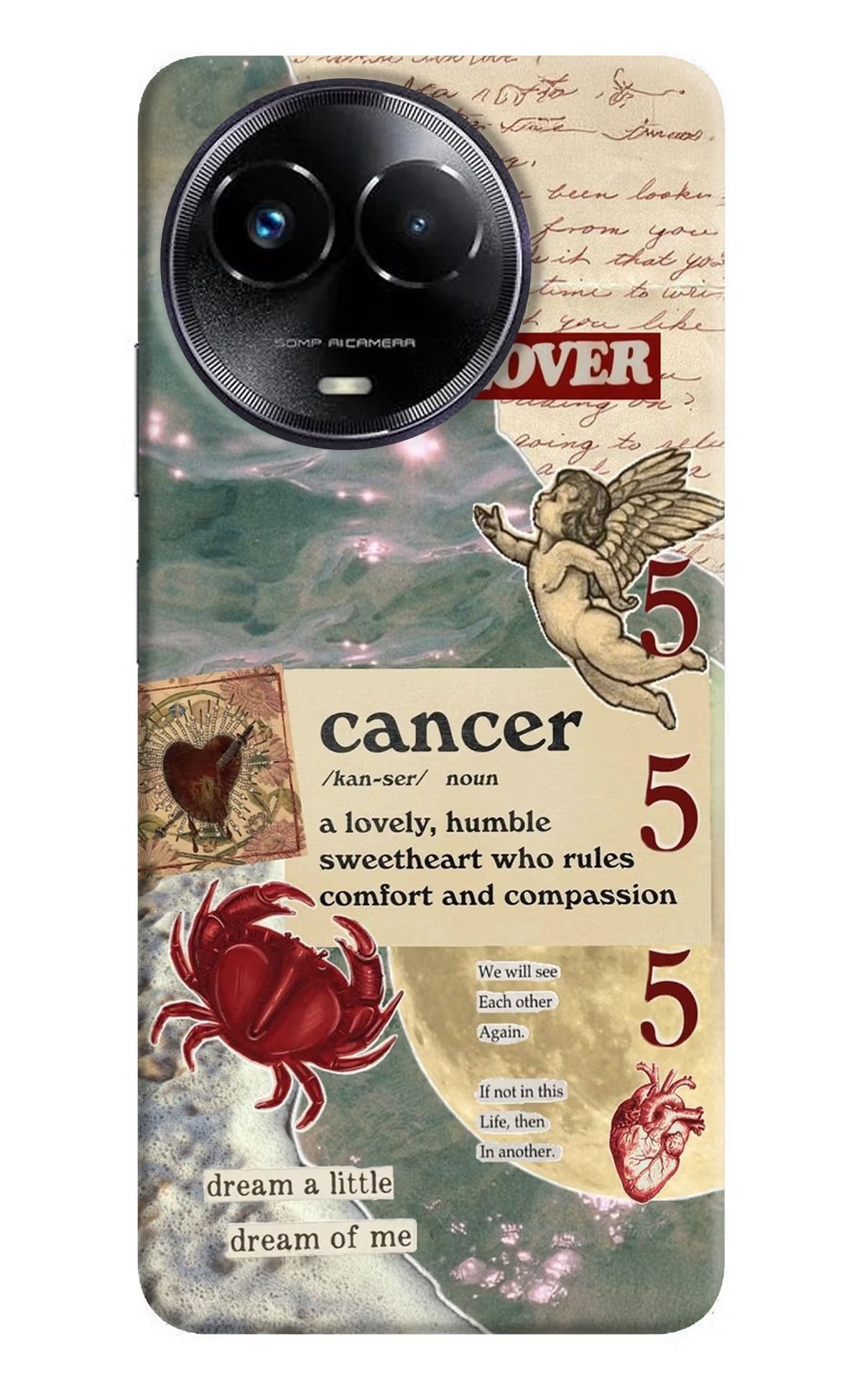 Cancer Zodiac Realme Narzo 60x Hard Case Back Cover by Casekaro