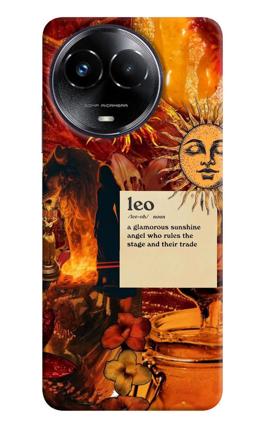 Leo Zodiac Realme Narzo 60x Hard Case Back Cover by Casekaro