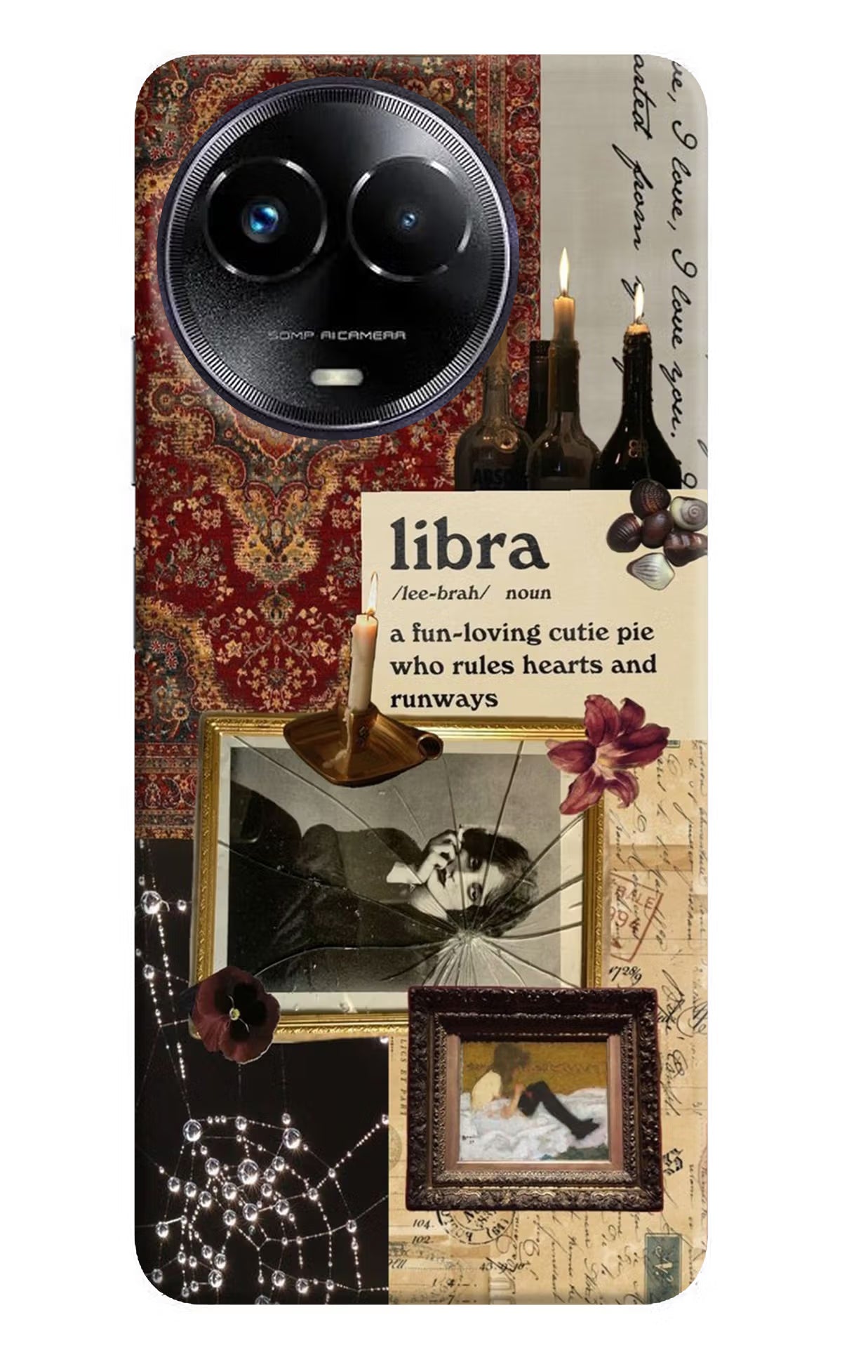 Libra Zodiac Realme Narzo 60x Hard Case Back Cover by Casekaro