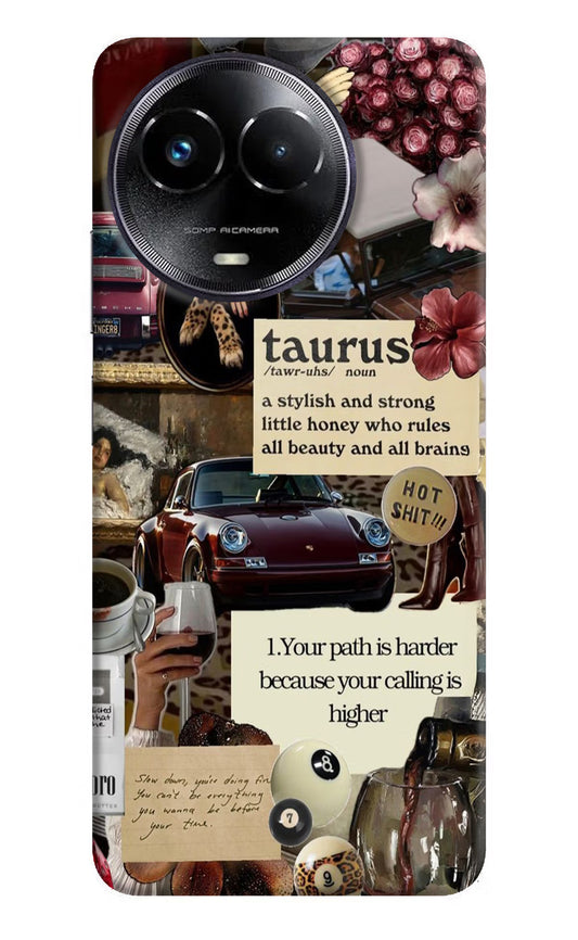 Taurus Zodiac Realme Narzo 60x Hard Case Back Cover by Casekaro