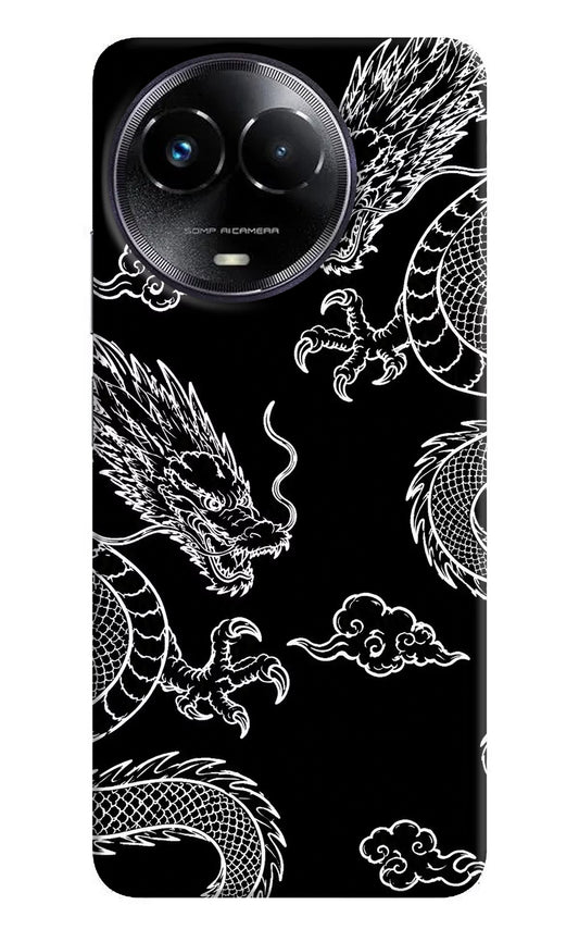 Twin Dragons Realme Narzo 60x Hard Case Back Cover by Casekaro