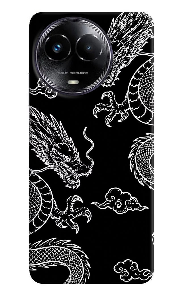 Twin Dragons Realme Narzo 60x Hard Case Back Cover by Casekaro