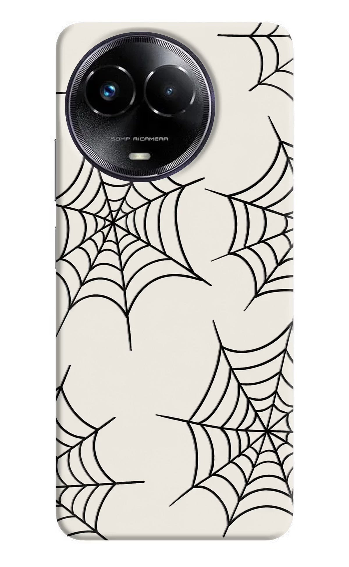 Spider Web Realme Narzo 60x Hard Case Back Cover by Casekaro