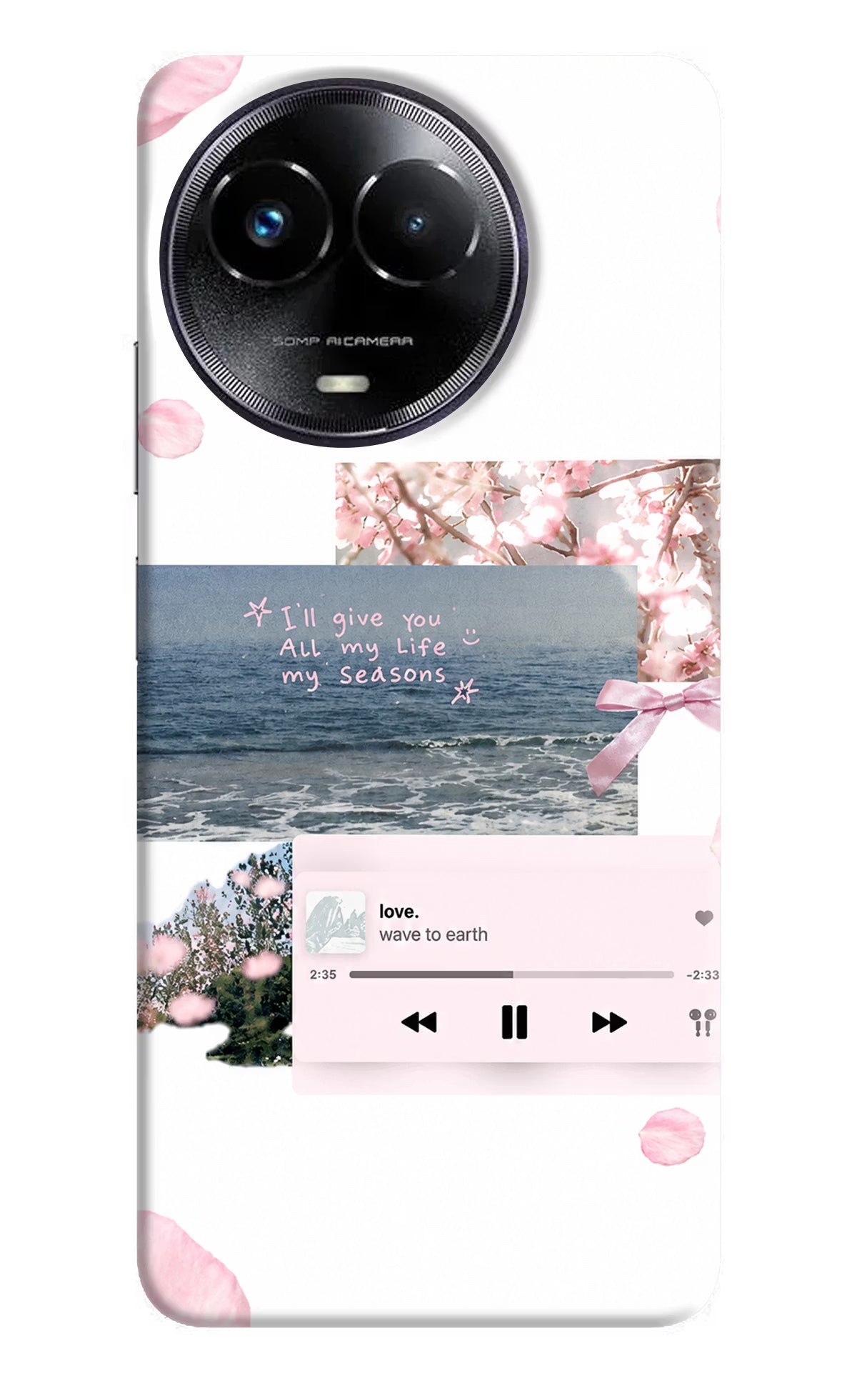 Wave to earth Realme Narzo 60x Back Cover