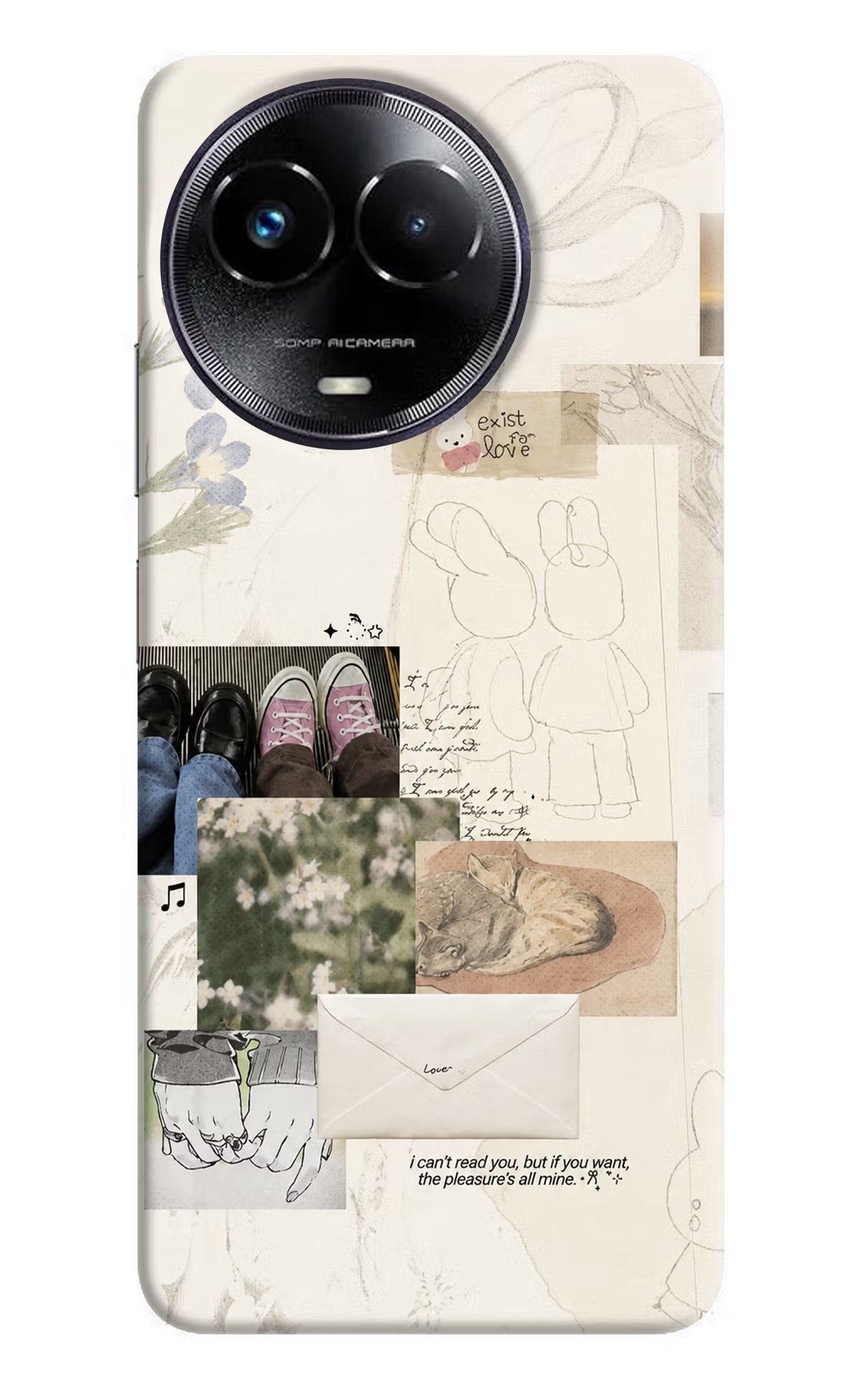 Soft Aesthetic Realme Narzo 60x Back Cover