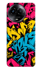 Graffiti Vibe Realme Narzo 60x Hard Case Back Cover by Casekaro