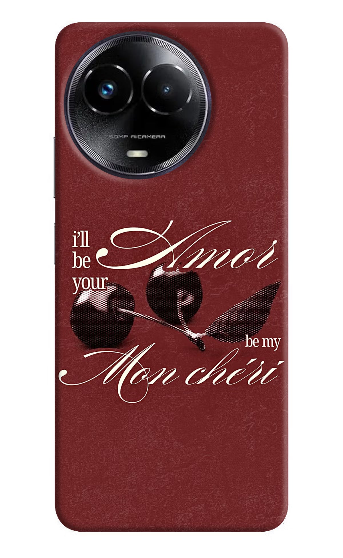 Velvet Cherry Realme Narzo 60x Back Cover