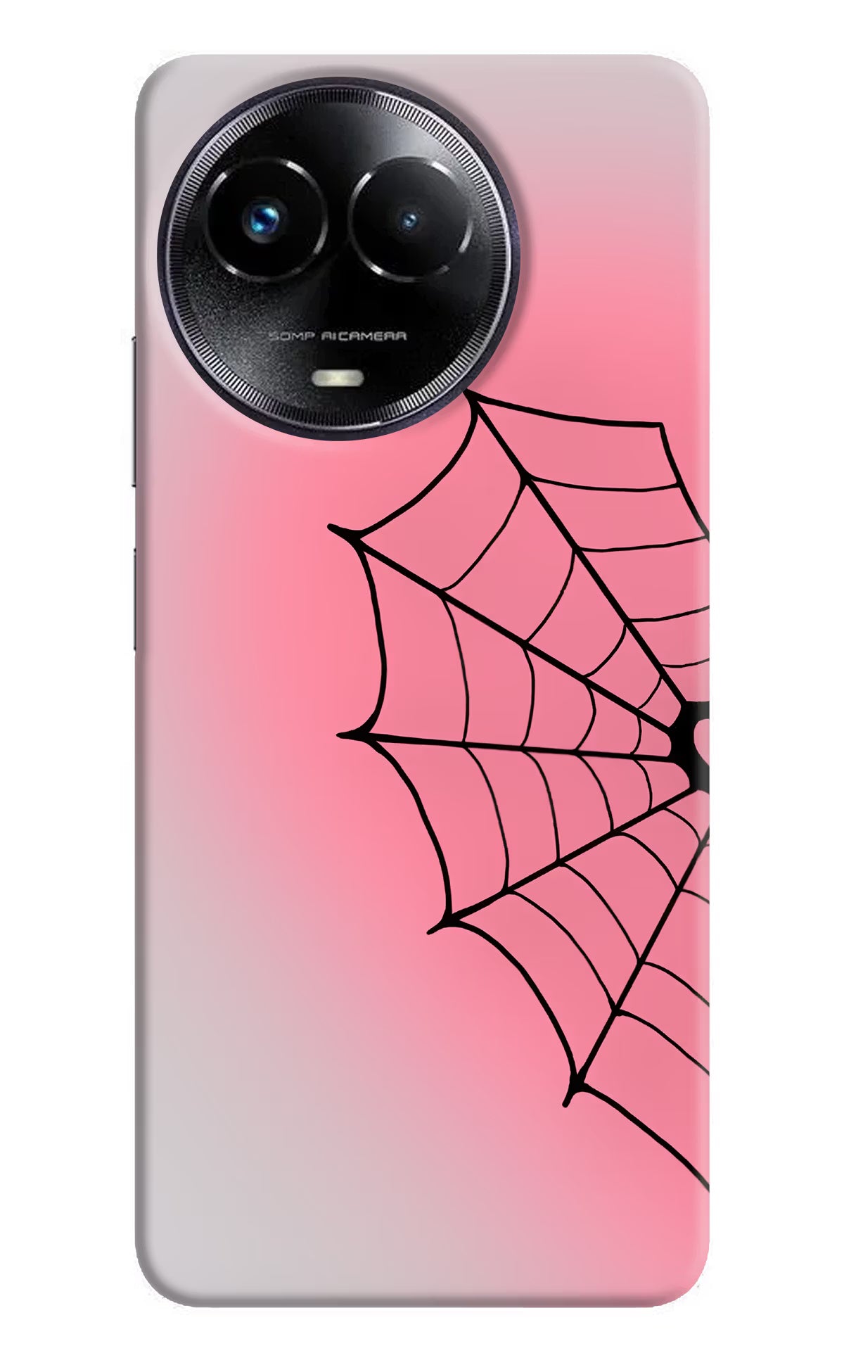 Pink Web Realme Narzo 60x Back Cover