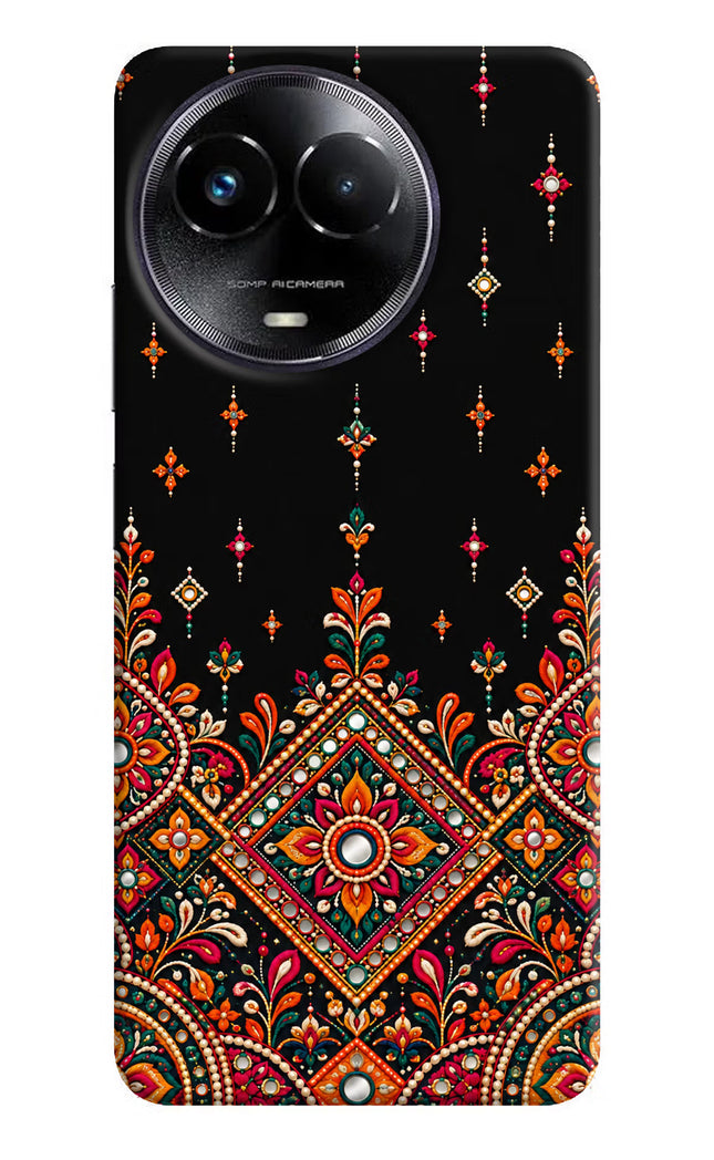 Noir Mehfil Realme Narzo 60x Hard Case Back Cover by Casekaro