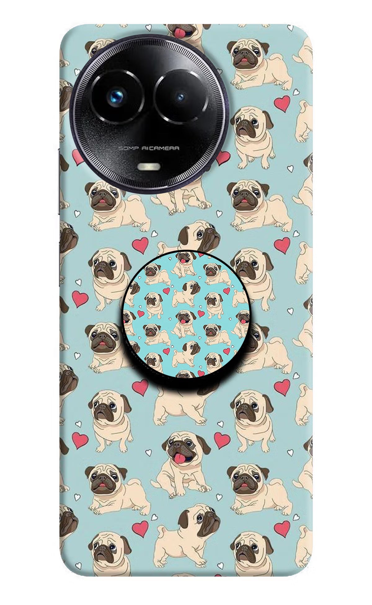 Pug Dog Realme Narzo 60x Pop Case by Casekaro