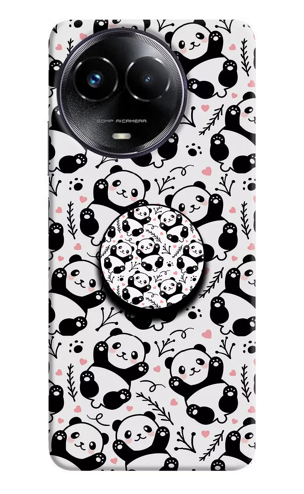 Cute Panda Realme Narzo 60x Pop Case by Casekaro