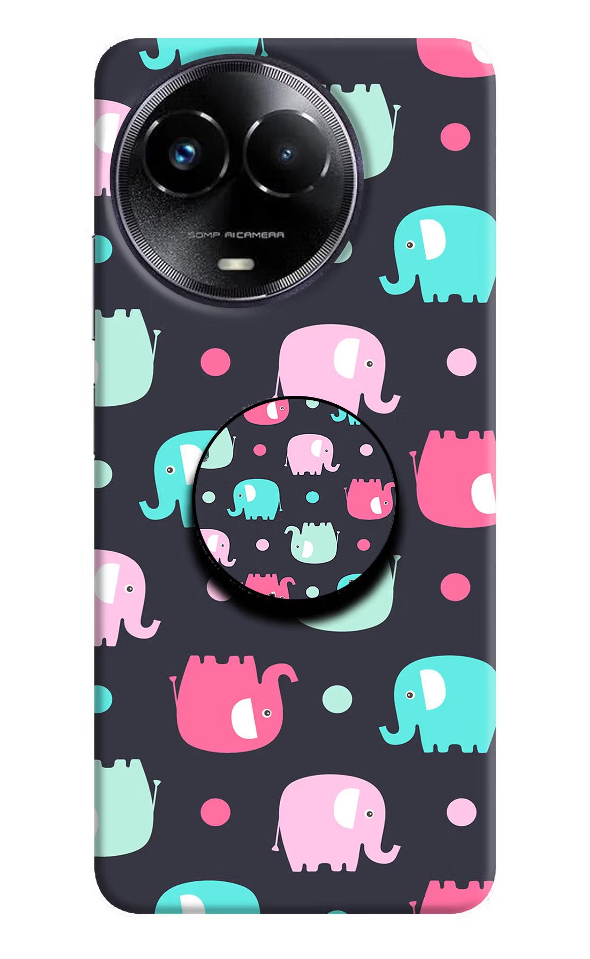 Baby Elephants Realme Narzo 60x Pop Case by Casekaro