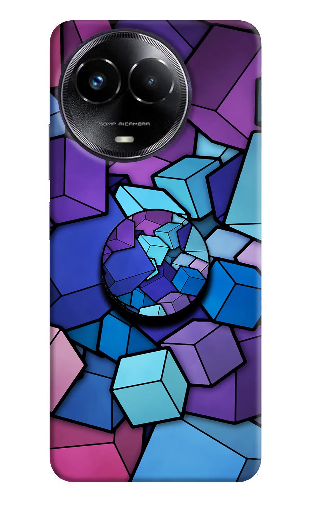 Cubic Abstract Realme Narzo 60x Pop Case by Casekaro