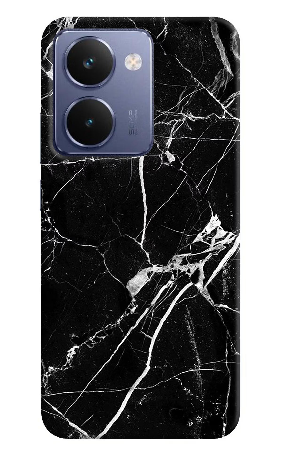Black Marble Pattern Realme P3 Ultra 5G Hard Case Back Cover by Casekaro